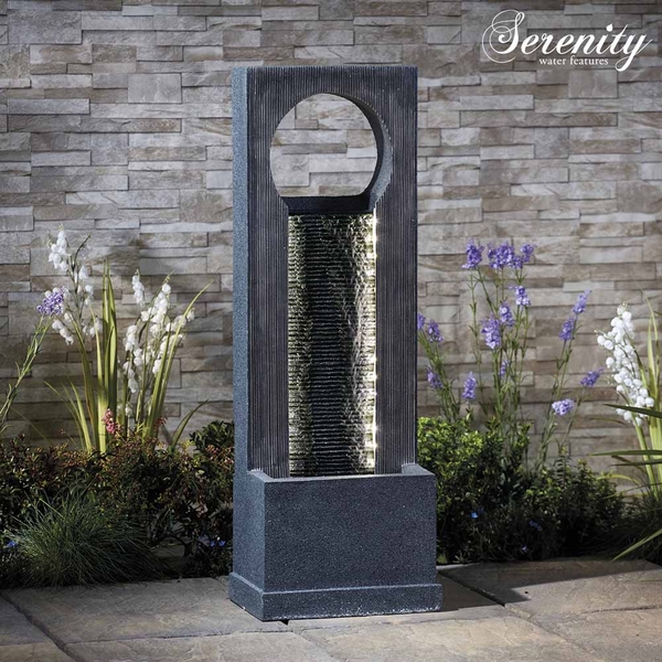 Serenity Cascading Water Wall Water Feature  Happy Beaks