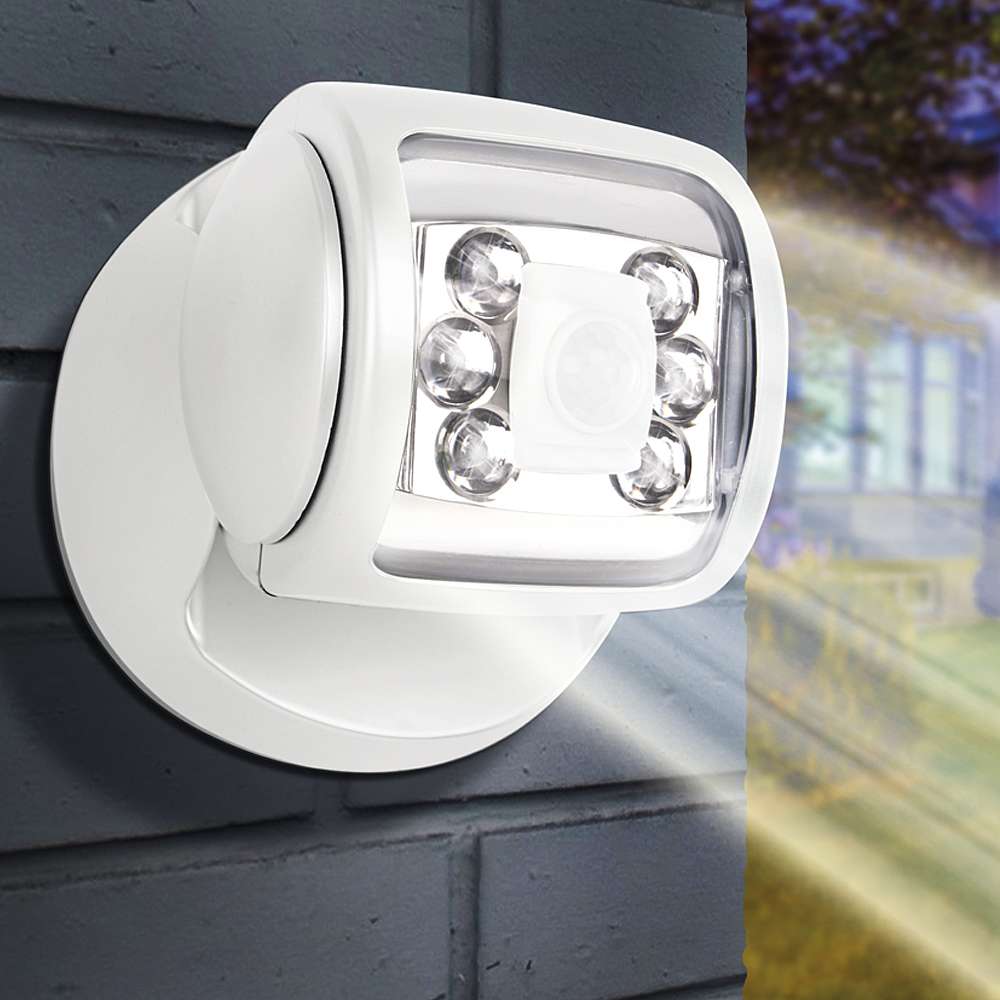 6 Led Porch Sensor Light White | Happy Beaks