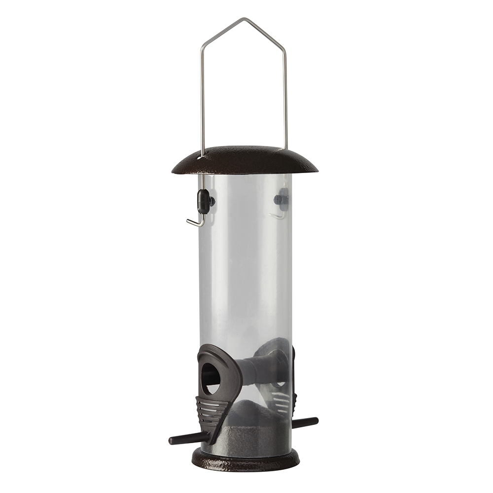 Kingfisher Hammertone Finish Wild bird seed feeder | Happy Beaks